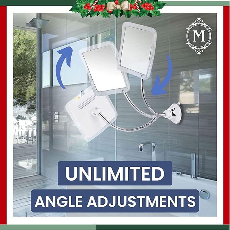 Casa si Gradina - Mobilier - Mobilier baie - Oglinzi baie - Oglinda flexibila pentru baie, reglabila cu rotire 360 ° de 6, 3 x 6, 3 - Infinity.ro