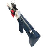 Jucarii, Copii si Bebe - Jucarii si jocuri - Jucarii de rol - Arme de jucarie - Pusca de jucarie tip  shotgun, manuala, 80 cm, 10 gloante moi din spuma, culoare Albastru deschis - Infinity.ro