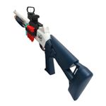 Jucarii, Copii si Bebe - Jucarii si jocuri - Jucarii de rol - Arme de jucarie - Pusca de jucarie tip  shotgun, manuala, 80 cm, 10 gloante moi din spuma, culoare Albastru deschis - Infinity.ro