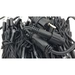 Casa si Gradina - Decoratiuni - Decoratiuni de sezon - Instalatie de Craciun, 10 m, Liniara cu Flash, Rosu, 100 leduri, SDX, 9113R, fir negru / ghirlanda luminoasa - Infinity.ro