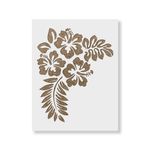 Casa si Gradina - Decoratiuni - DIY - Sabloane decorative pereti - Sablon Perete vopsire, tencuiala 0.7mm Hibiscus Flower Stencil Refolosibil, model MXSP7171, 100 x 100 mm - Infinity.ro