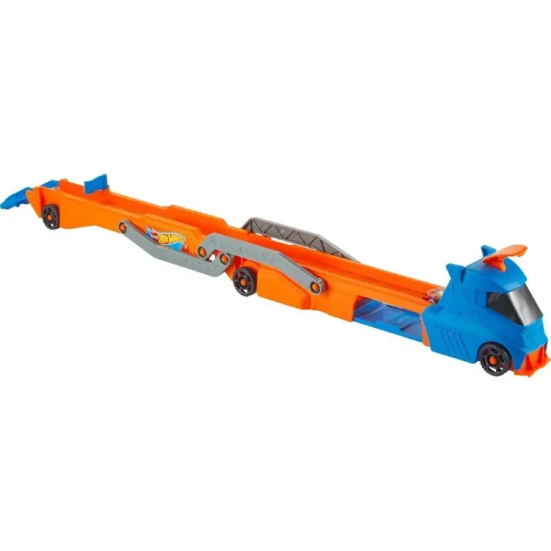 Jucarii, Copii si Bebe - Jucarii si jocuri - Vehicule si jucarii cu telecomanda - Masinute - Transportator cu piste si masina, Hot Wheels City - Infinity.ro
