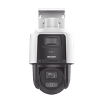 Casa si Gradina - Electrice - Smart Home - Camere de supraveghere - Camera IP PTZ TandemVu, 4MP, zoom optic 4X, IR 40m DarkFighter, WL 30m, PoE+ - HIKVISION DS-2SE3C404MWG-E14-2.8mm - Infinity.ro