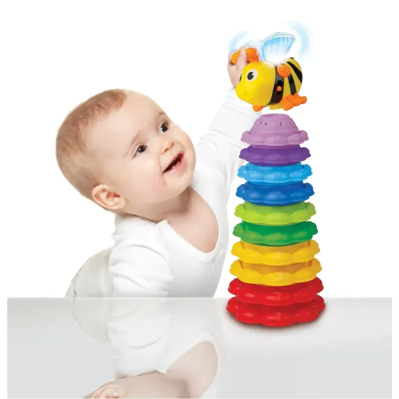 Jucarii, Copii si Bebe - Jucarii si jocuri - Jucarii bebelusi - Jucarii interactive bebelusi - Turn de stivuire, Albinuta - Infinity.ro