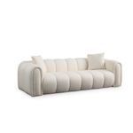Casa si Gradina - Mobilier - Canapele si coltare - Canapele - Canapea 3 locuri, Atelier Del Sofa, lemn fag si pal, alb, 240x105x75 cm, 560ARE1544 - Infinity.ro