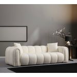 Casa si Gradina - Mobilier - Canapele si coltare - Canapele - Canapea 3 locuri, Atelier Del Sofa, lemn fag si pal, alb, 240x105x75 cm, 560ARE1544 - Infinity.ro