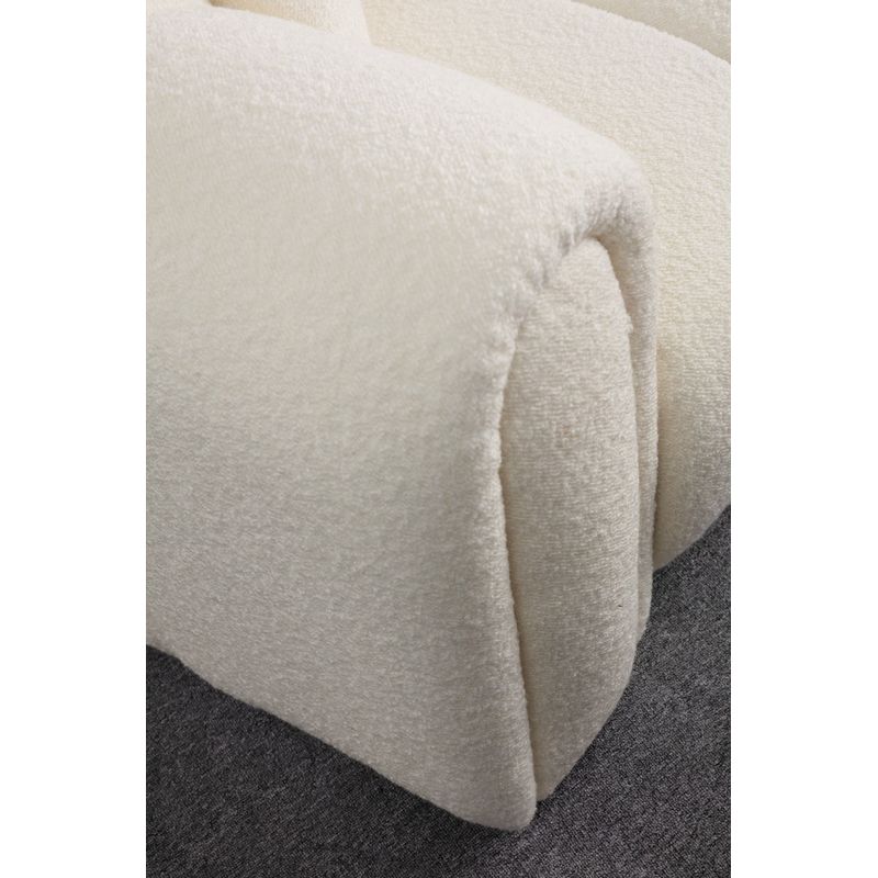 Casa si Gradina - Mobilier - Canapele si coltare - Canapele - Canapea 3 locuri, Atelier Del Sofa, lemn fag si pal, alb, 240x105x75 cm, 560ARE1544 - Infinity.ro