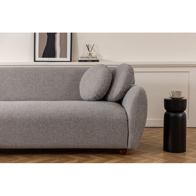 Casa si Gradina - Mobilier - Canapele si coltare - Canapele - Canapea 3 locuri, Atelier Del Sofa, lemn fag si pal, gri deschis, 223x83x86 cm - Infinity.ro
