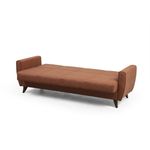 Casa si Gradina - Mobilier - Canapele si coltare - Canapele - Canapea extensibila 3 locuri, Atelier Del Sofa, cadru metal lemn, rosu tigla, 207x86x77 cm - Infinity.ro