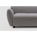 Casa si Gradina - Mobilier - Canapele si coltare - Canapele - Canapea 3 locuri, Atelier Del Sofa, lemn fag si pal, gri deschis, 223x83x86 cm - Infinity.ro