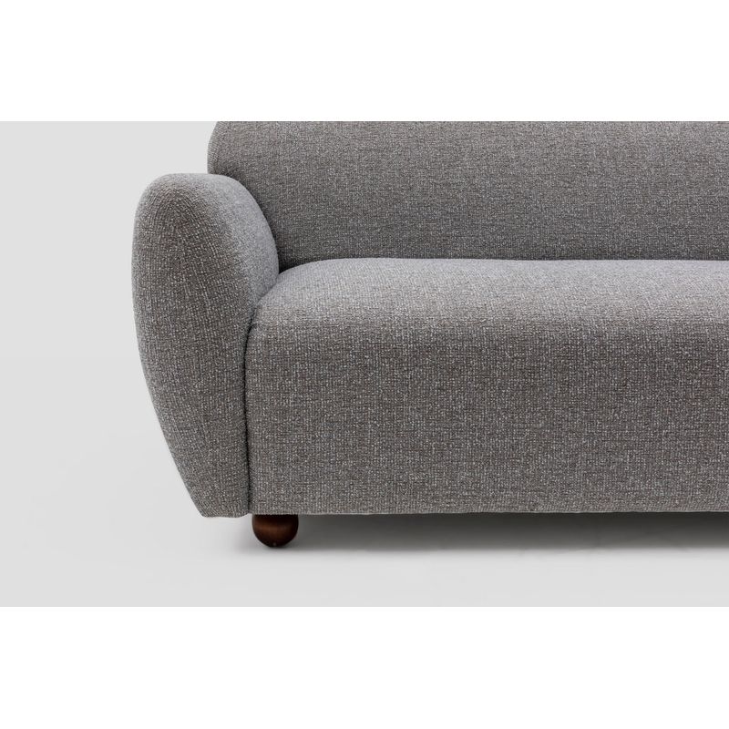 Casa si Gradina - Mobilier - Canapele si coltare - Canapele - Canapea 3 locuri, Atelier Del Sofa, lemn fag si pal, gri deschis, 223x83x86 cm - Infinity.ro