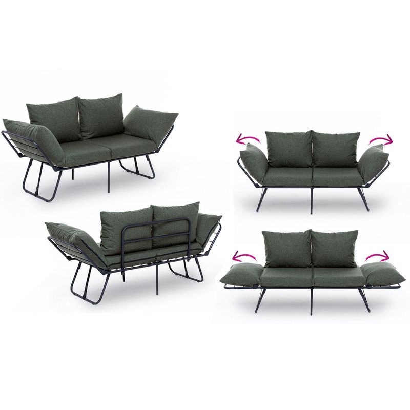 Casa si Gradina - Mobilier - Canapele si coltare - Canapele - Canapea extensibila, Atelier Del Sofa, in, verde, 150x78x60 cm - Infinity.ro