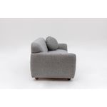 Casa si Gradina - Mobilier - Canapele si coltare - Canapele - Canapea 3 locuri, Atelier Del Sofa, lemn fag si pal, gri deschis, 223x83x86 cm - Infinity.ro