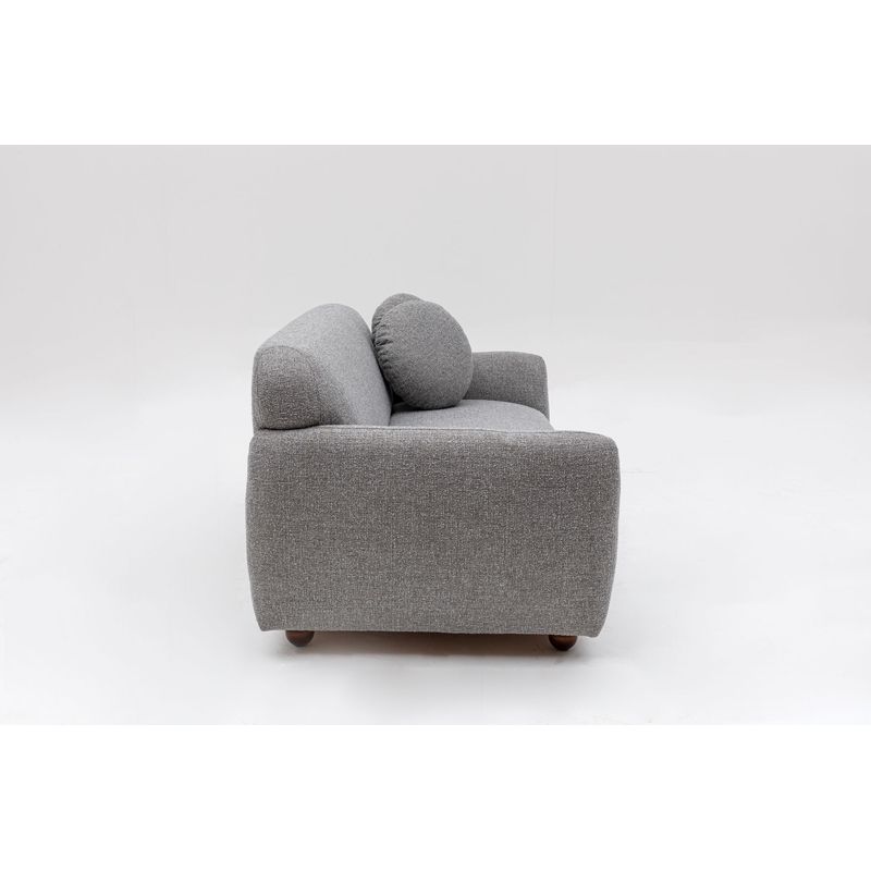 Casa si Gradina - Mobilier - Canapele si coltare - Canapele - Canapea 3 locuri, Atelier Del Sofa, lemn fag si pal, gri deschis, 223x83x86 cm - Infinity.ro