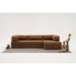 Casa si Gradina - Mobilier - Canapele si coltare - Coltare - Coltar, Atelier Del Sofa, tesatura chenille, maro, 290x75x95 cm - Infinity.ro