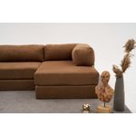 Casa si Gradina - Mobilier - Canapele si coltare - Coltare - Coltar, Atelier Del Sofa, tesatura chenille, maro, 290x75x95 cm - Infinity.ro