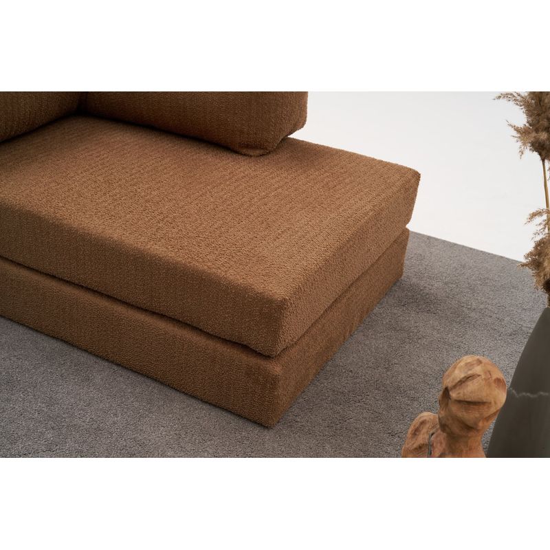 Casa si Gradina - Mobilier - Canapele si coltare - Coltare - Coltar, Atelier Del Sofa, tesatura chenille, maro, 290x75x95 cm - Infinity.ro