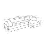 Casa si Gradina - Mobilier - Canapele si coltare - Coltare - Coltar, Atelier Del Sofa, tesatura chenille, maro, 290x75x95 cm - Infinity.ro