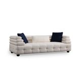 Casa si Gradina - Mobilier - Canapele si coltare - Canapele - Canapea 3 locuri, Atelier Del Sofa, lemn fag si pal, alb, 255x102x75 cm - Infinity.ro