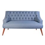 Casa si Gradina - Mobilier - Canapele si coltare - Canapele - Canapea 2 locuri, Atelier Del Sofa, lemn masiv, albastru indigo, 140x80x74 cm - Infinity.ro