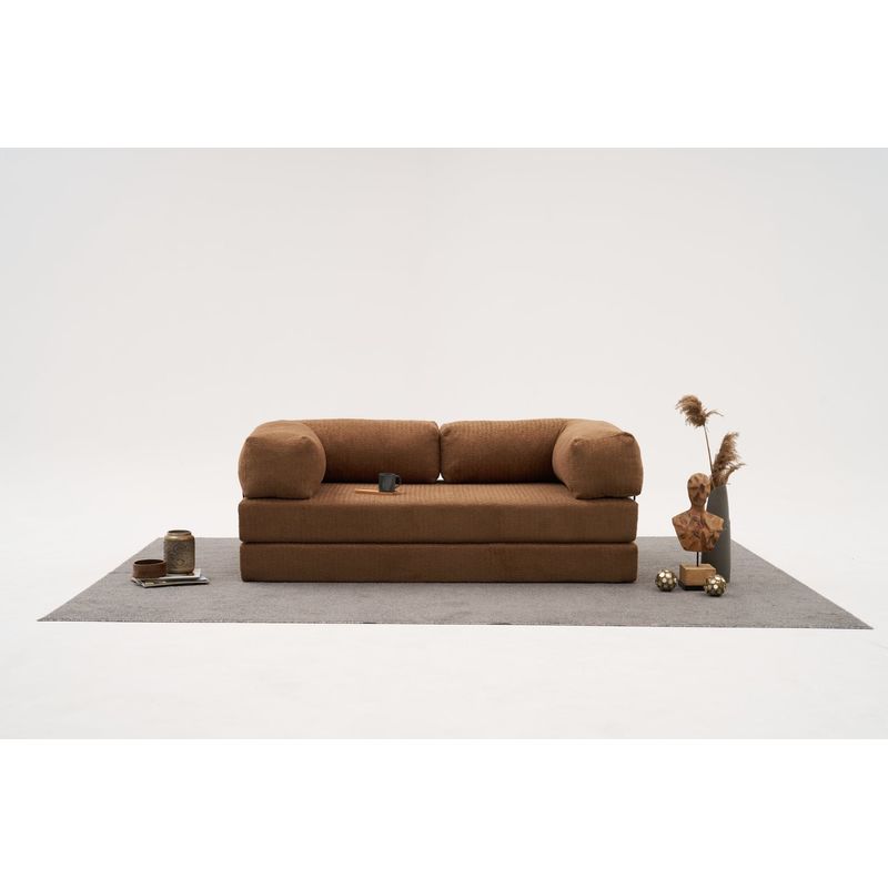 Casa si Gradina - Mobilier - Canapele si coltare - Canapele - Canapea 3 locuri, Atelier Del Sofa, 100% chenille, maro, 190x75x95 cm - Infinity.ro