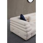 Casa si Gradina - Mobilier - Canapele si coltare - Canapele - Canapea 3 locuri, Atelier Del Sofa, lemn fag si pal, alb, 255x102x75 cm - Infinity.ro