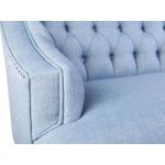 Casa si Gradina - Mobilier - Canapele si coltare - Canapele - Canapea 2 locuri, Atelier Del Sofa, lemn masiv, albastru indigo, 140x80x74 cm - Infinity.ro