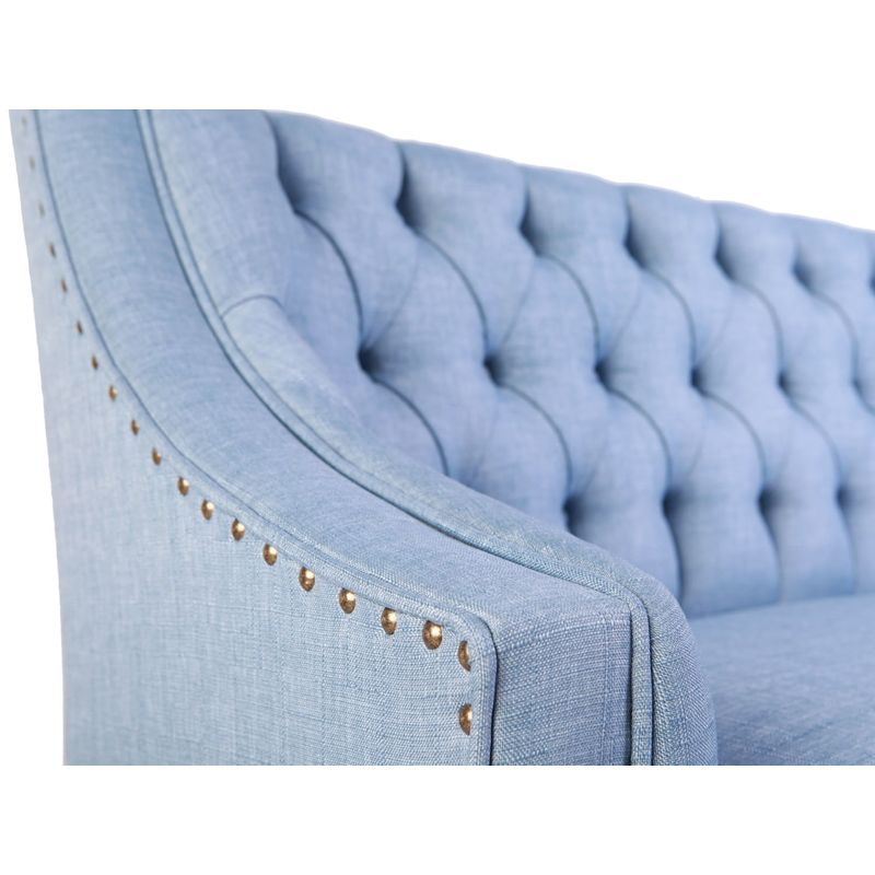Casa si Gradina - Mobilier - Canapele si coltare - Canapele - Canapea 2 locuri, Atelier Del Sofa, lemn masiv, albastru indigo, 140x80x74 cm - Infinity.ro