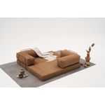 Casa si Gradina - Mobilier - Canapele si coltare - Canapele - Canapea 3 locuri, Atelier Del Sofa, 100% chenille, maro, 190x75x95 cm - Infinity.ro
