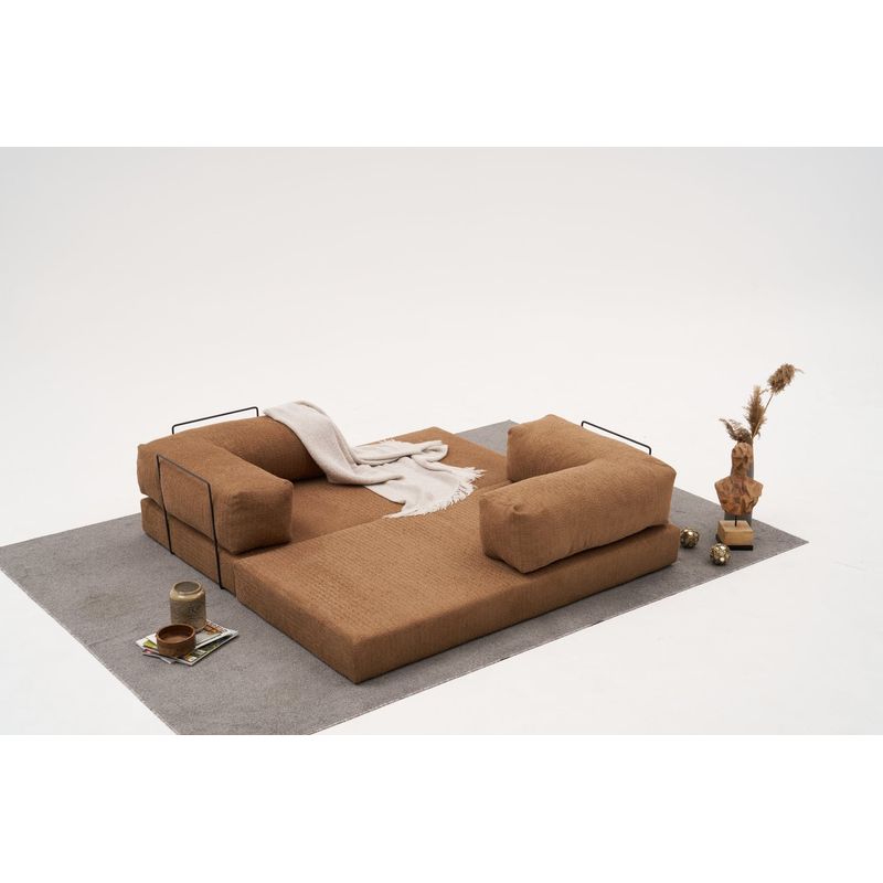Casa si Gradina - Mobilier - Canapele si coltare - Canapele - Canapea 3 locuri, Atelier Del Sofa, 100% chenille, maro, 190x75x95 cm - Infinity.ro