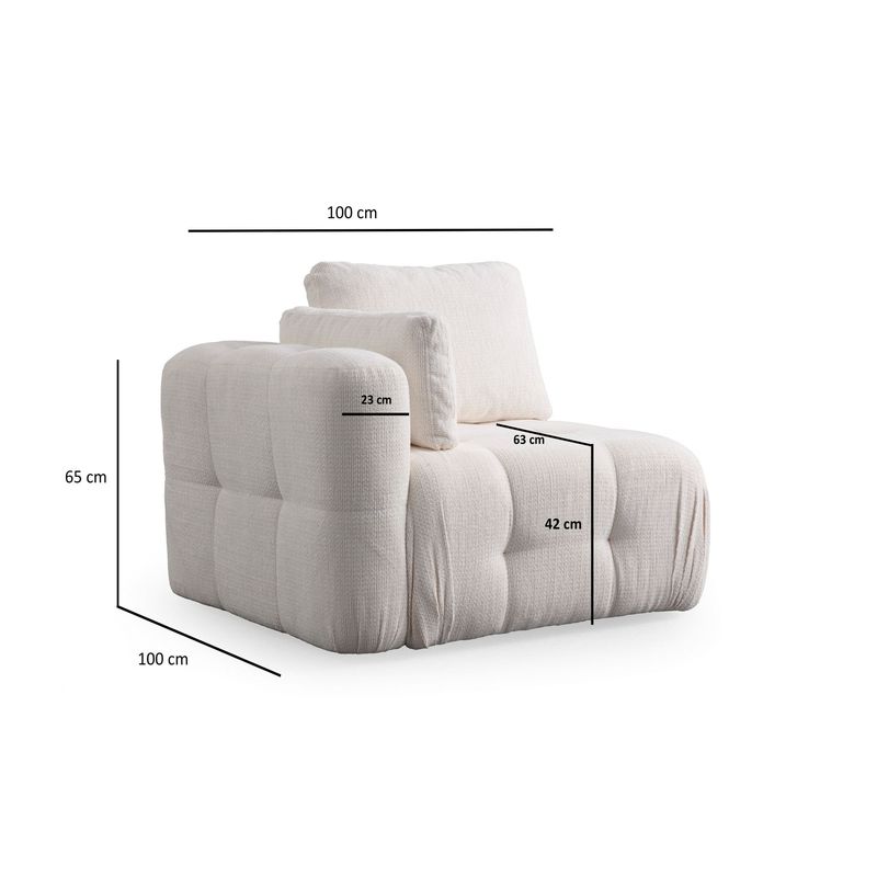 Casa si Gradina - Mobilier - Canapele si coltare - Canapele - Canapea 3 locuri, Atelier Del Sofa, lemn fag si pal, alb, 290x100x65 cm - Infinity.ro