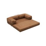 Casa si Gradina - Mobilier - Canapele si coltare - Canapele - Canapea 3 locuri, Atelier Del Sofa, 100% chenille, maro, 190x75x95 cm - Infinity.ro