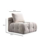 Casa si Gradina - Mobilier - Canapele si coltare - Canapele - Canapea 3 locuri, Atelier Del Sofa, lemn fag si pal, bej, 290x100x65 cm - Infinity.ro