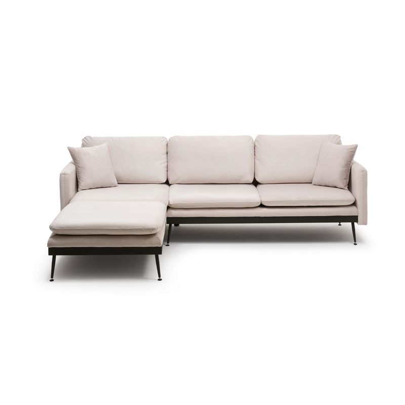 Casa si Gradina - Mobilier - Canapele si coltare - Coltare - Coltar, Atelier Del Sofa, metal, ecru, 245x180x85 cm - Infinity.ro