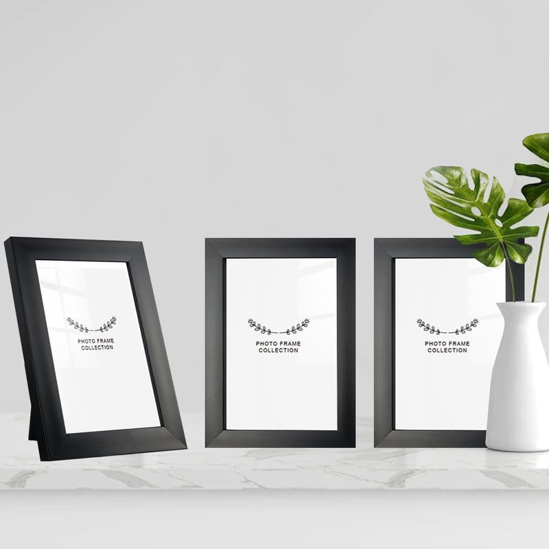 Market - Cadouri - Rame si albume foto - Set rame foto, Aberto Design, plastic, negru, 15x21 cm, 3 bucati - Infinity.ro