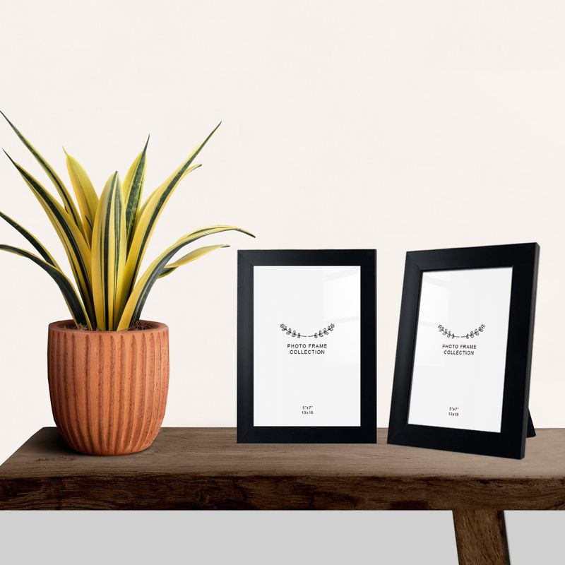 Market - Cadouri - Rame si albume foto - Set rame foto, Aberto Design, plastic, negru, 10x15 cm, 2 bucati - Infinity.ro