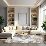 Casa si Gradina - Textile si covoare - Covoare - Covoare casa - Covor, Conceptum Hypnose, crem, gri, rosu claret, 160x230 cm, bumbac 100%, antiderapant - Infinity.ro