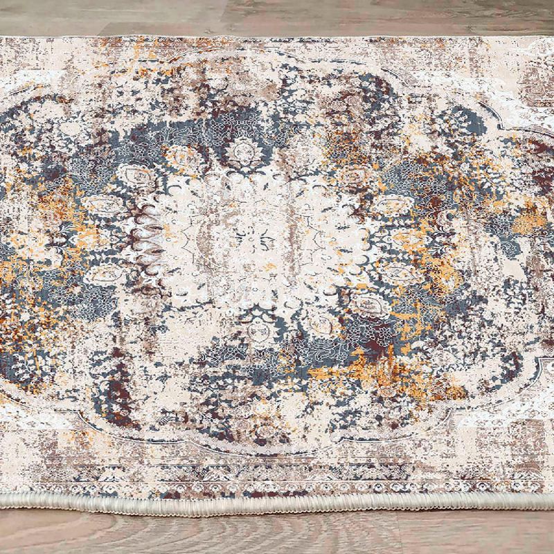 Casa si Gradina - Textile si covoare - Covoare - Covoare casa - Covor, Conceptum Hypnose, crem, gri, rosu claret, 160x230 cm, bumbac 100%, antiderapant - Infinity.ro