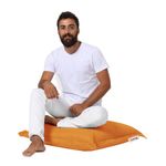 Casa si Gradina - Gradina si terasa - Mobilier exterior - Perne decorative exterior - Puf exterior, Hanah Home, poliester, portocaliu, 70x70 cm, impermeabil - Infinity.ro