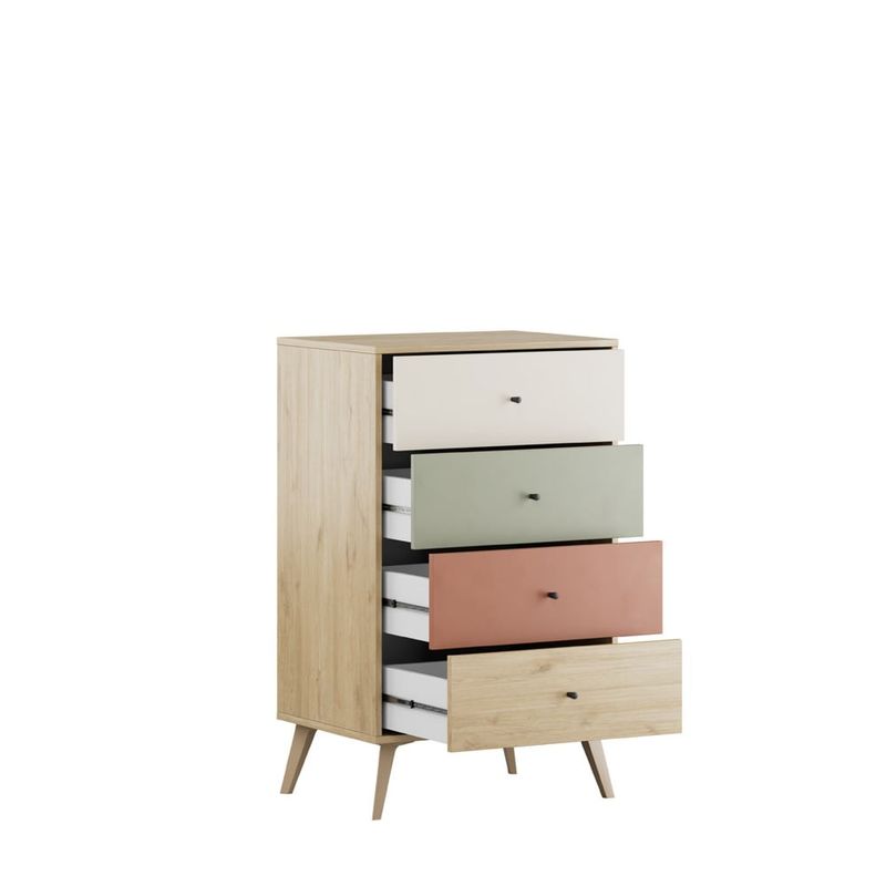 Casa si Gradina - Mobilier - Comode si corpuri - Comode - Comoda, Hanah Home, pal melaminat, multicolor, 60x44x100 cm - Infinity.ro