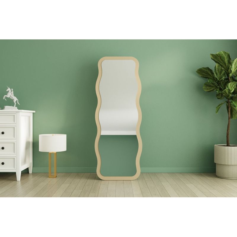 Casa si Gradina - Decoratiuni - Oglinzi - Oglinda, Hanah Home, mdf, nisip, 50x160x2.2 cm, 116SAM1193 - Infinity.ro