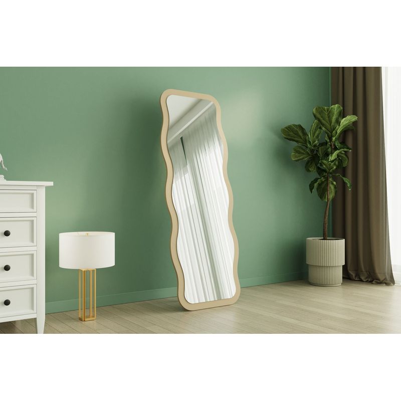 Casa si Gradina - Decoratiuni - Oglinzi - Oglinda, Hanah Home, mdf, nisip, 50x160x2.2 cm, 116SAM1193 - Infinity.ro