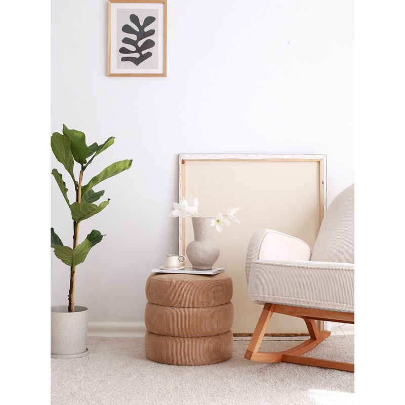 Casa si Gradina - Mobilier - Scaune si fotolii - Tabureti - Taburet, Hanah Home, teddy, camel, 40x40x40 cm - Infinity.ro
