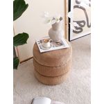 Casa si Gradina - Mobilier - Scaune si fotolii - Tabureti - Taburet, Hanah Home, teddy, camel, 40x40x40 cm - Infinity.ro