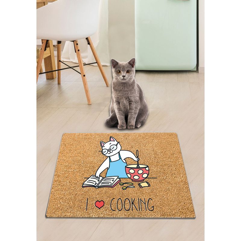 Petshop - Ingrijire si Igiena - Asternuturi si substraturi - Covorase igienice - Covoras pentru litiera pisici, Conceptum Hypnose, multicolor, 100% pvc, 40x60 cm, antiderapant - Infinity.ro