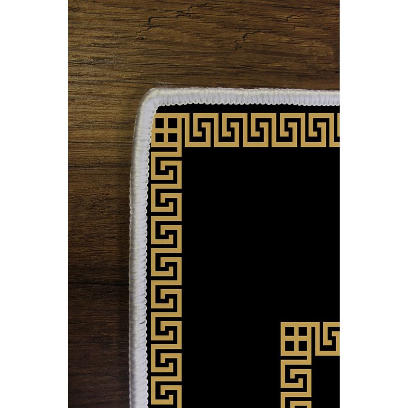 Casa si Gradina - Textile si covoare - Covoare - Covoare casa - Covor, Conceptum Hypnose, negru, 60x100 cm, 100% poliester, antiderapant, 212HFT2746 - Infinity.ro