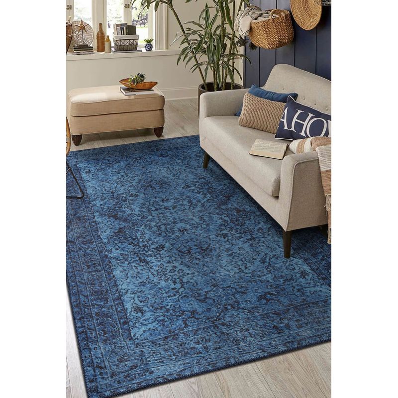 Casa si Gradina - Textile si covoare - Covoare - Covoare casa - Covor, Conceptum Hypnose, albastru, 75x230 cm, 100% poliester, 473RTP3279 - Infinity.ro