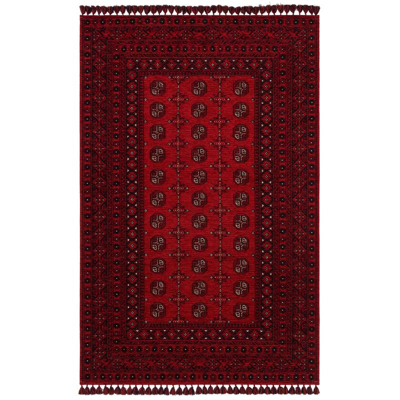 Casa si Gradina - Textile si covoare - Covoare - Covorase intrare - Covoras de intrare, Conceptum Hypnose, rosu, 80x150 cm, acril chenille si poliester, antiderapant - Infinity.ro