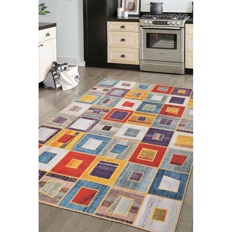 Casa si Gradina - Textile si covoare - Covoare - Covoare casa - Covor, Conceptum Hypnose, multicolor, 75x230 cm, 100% poliester, 473RTP3249 - Infinity.ro