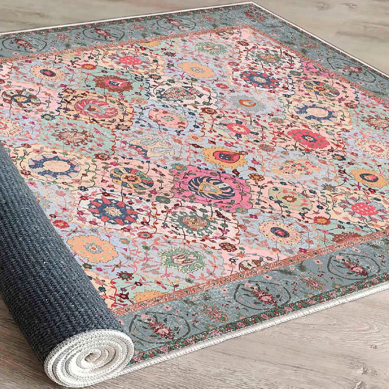 Casa si Gradina - Textile si covoare - Covoare - Covoare casa - Covor, Conceptum Hypnose, 100% bumbac, crem, rosu, portocaliu, albastru, verde, 160x230 cm, antiderapant - Infinity.ro